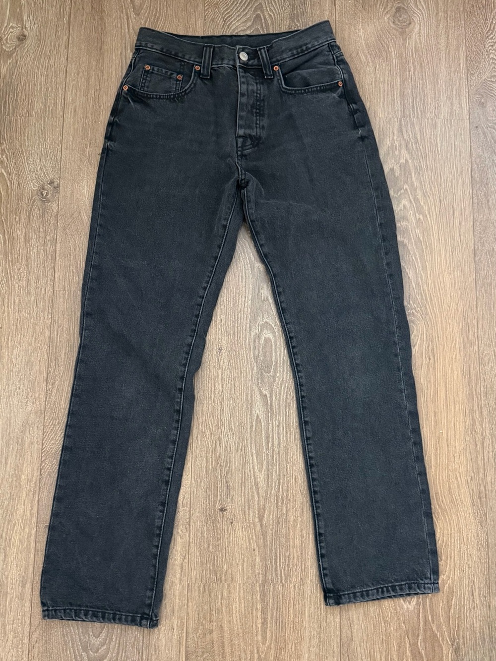 Zara Women’s Black Straight-Leg Jeans
